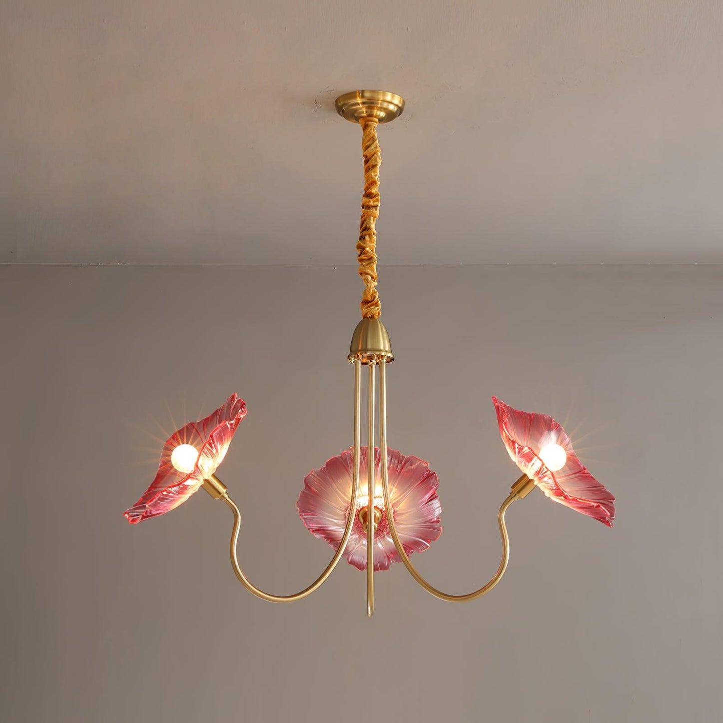 Leaf-Shaped Glass Chandelier | Elegant Frosted Design for Dining Rooms 12