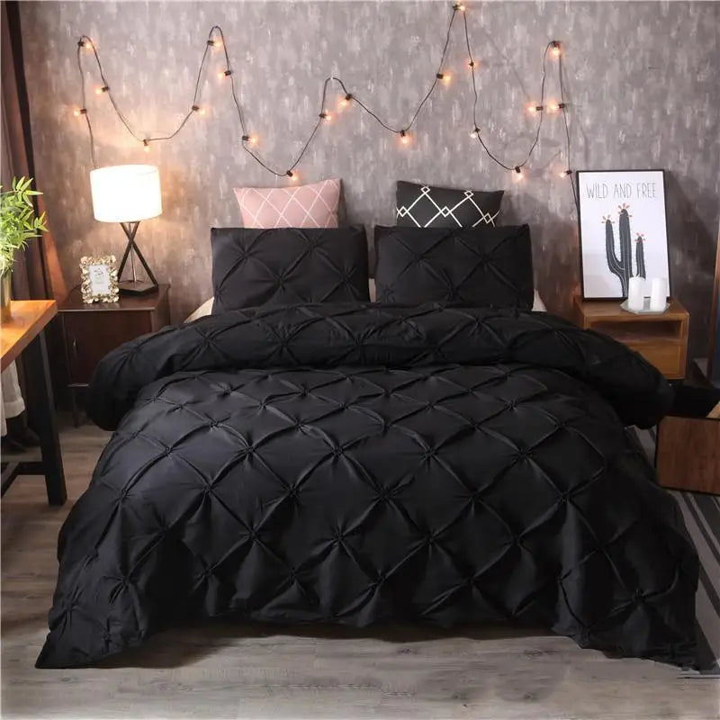 Pinch Pleat Duvet Set | Luxurious 400 Thread Count Polyester 2