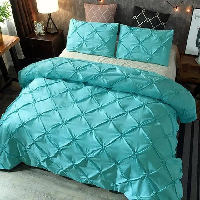 Pinch Pleat Duvet Set | Luxurious 400 Thread Count Polyester 8