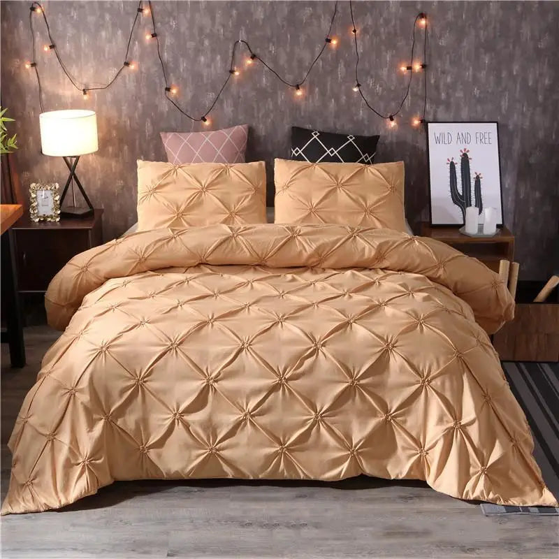Pinch Pleat Duvet Set | Luxurious 400 Thread Count Polyester 6