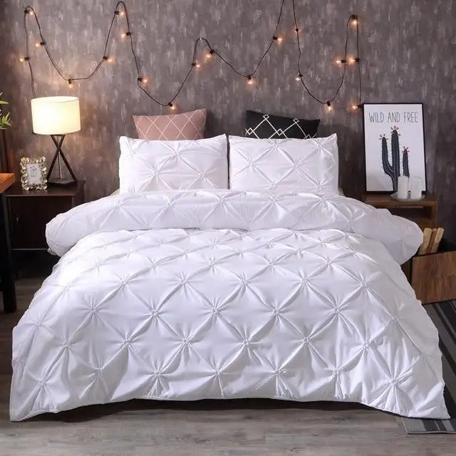 Pinch Pleat Duvet Set | Luxurious 400 Thread Count Polyester 9