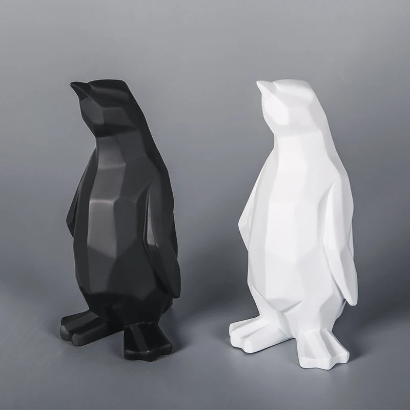 Nordic Penguin Statue | Modern Scandinavian Home Decor Accent 3