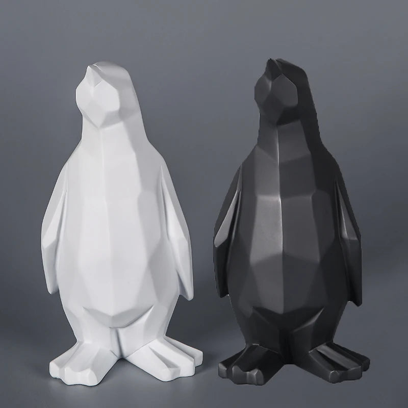 Nordic Penguin Statue | Modern Scandinavian Home Decor Accent 2