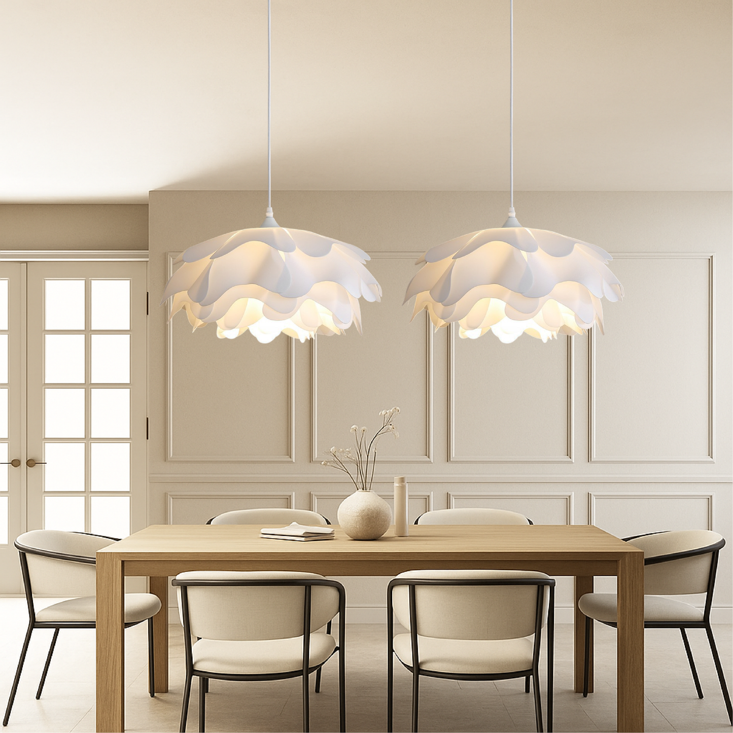 Handmade Ceramic Pendant Lighting | Adjustable Height for Warm Ambiance 5