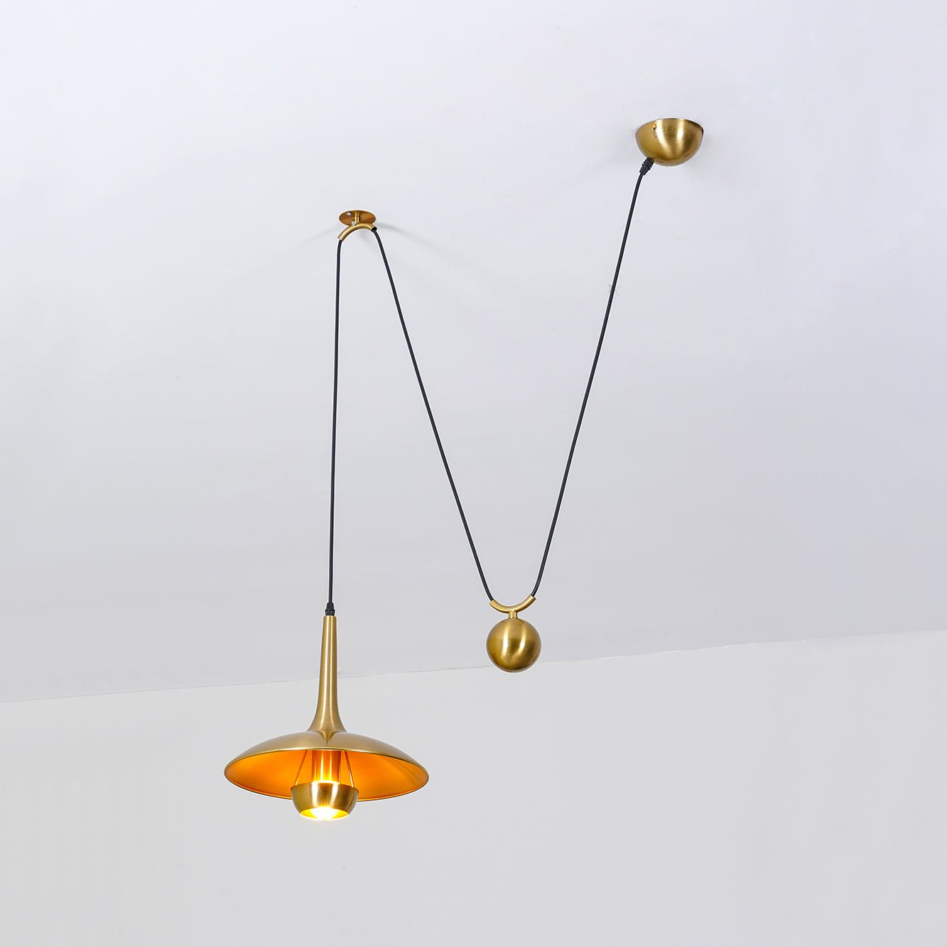 Height-Adjustable Pendant Lamp | Vintage 1970s Design for Cozy Spaces 8