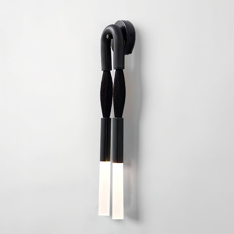 Horsehair Wall Sconce | Elegant Wrought Iron and Glass Design 9