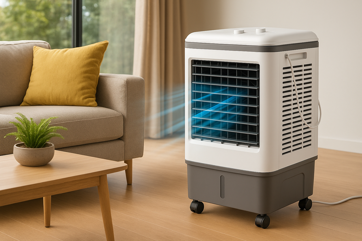 Industrial Evaporative Cooler | 4-in-1 Air Cooler with 12-Gallon Tank 4