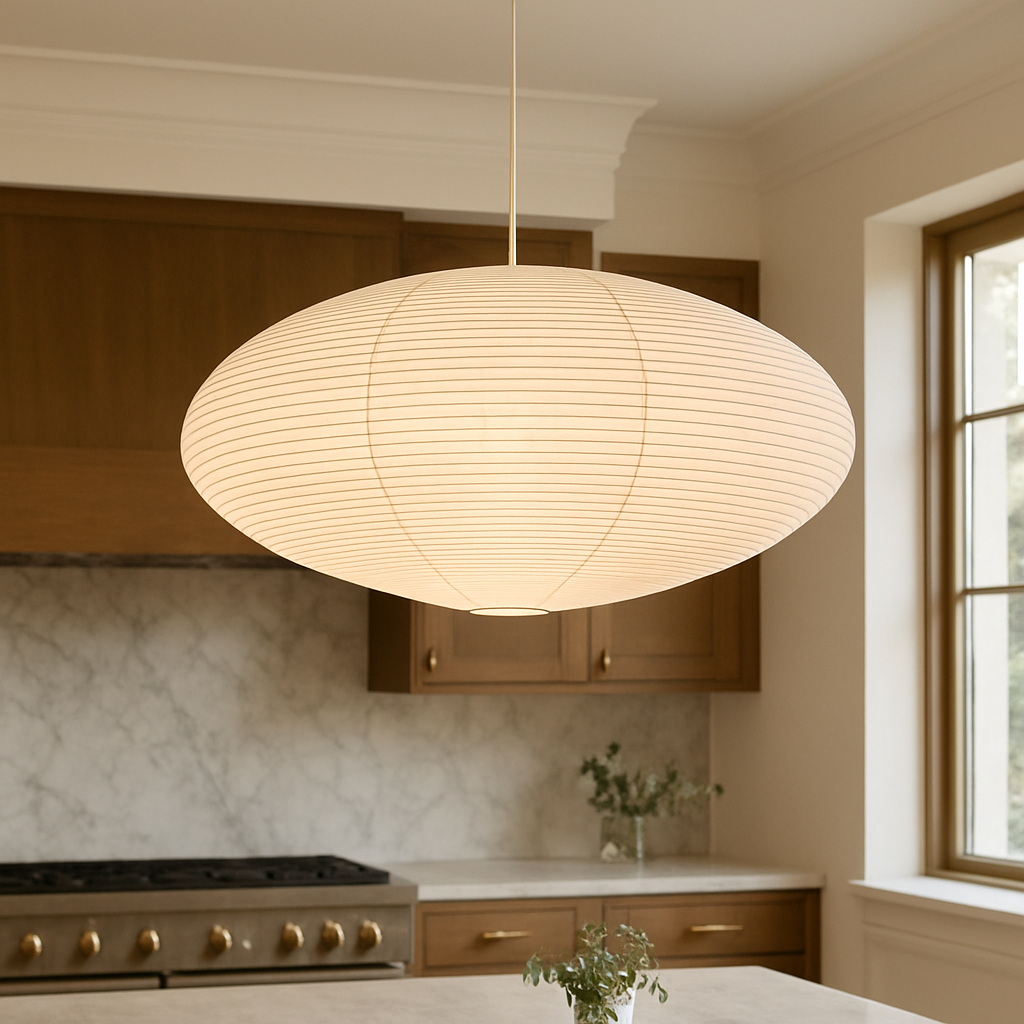 Japanese Paper Pendant Lamp | Minimalist Wabi-Sabi Design 5