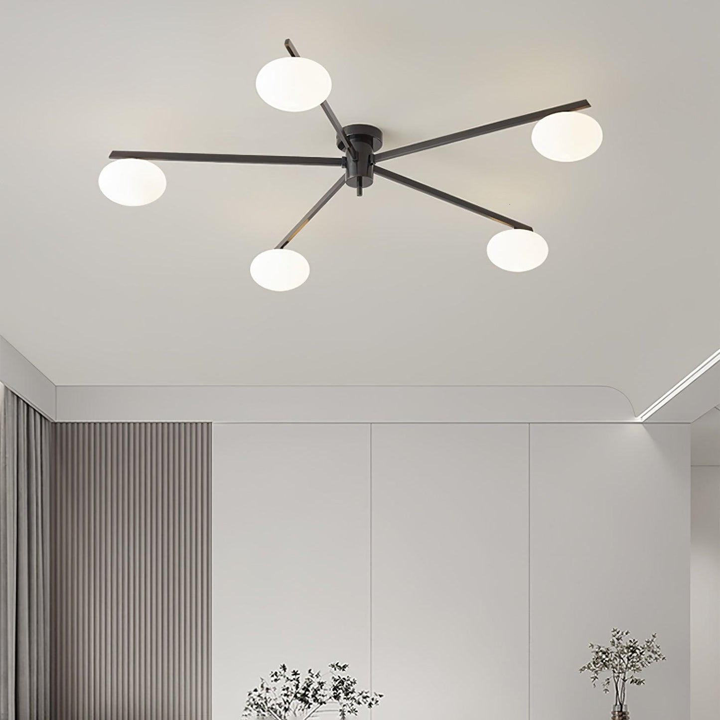 Flush Mount Ceiling Light | Modern Minimalist Design with LED Compatibility 3