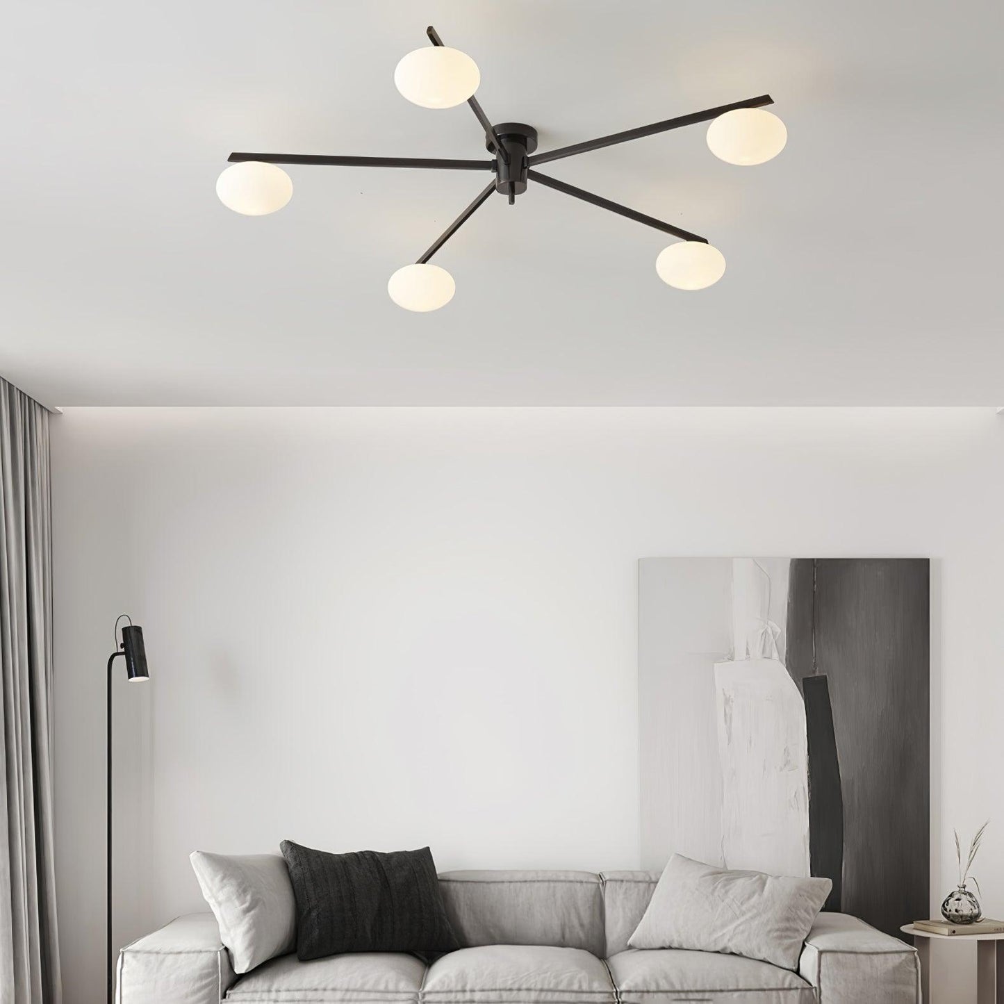 Flush Mount Ceiling Light | Modern Minimalist Design with LED Compatibility 6