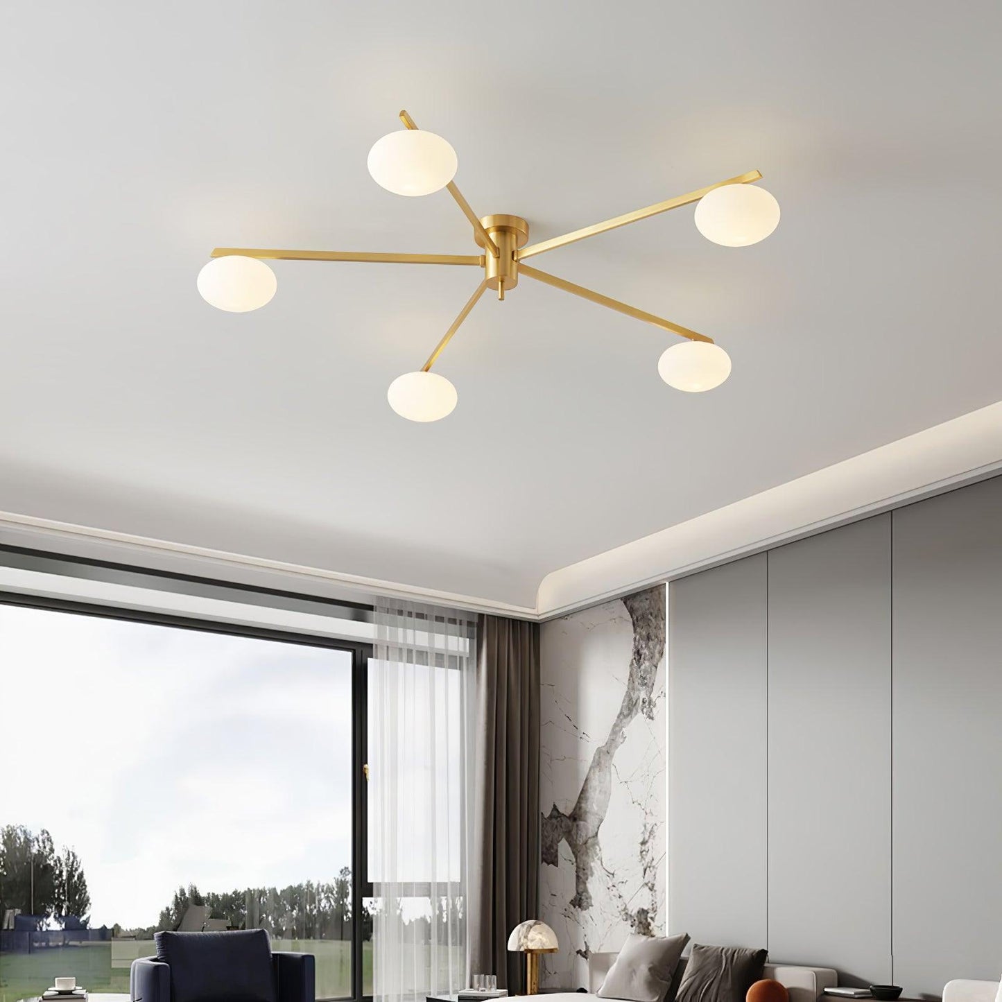Flush Mount Ceiling Light | Modern Minimalist Design with LED Compatibility 8