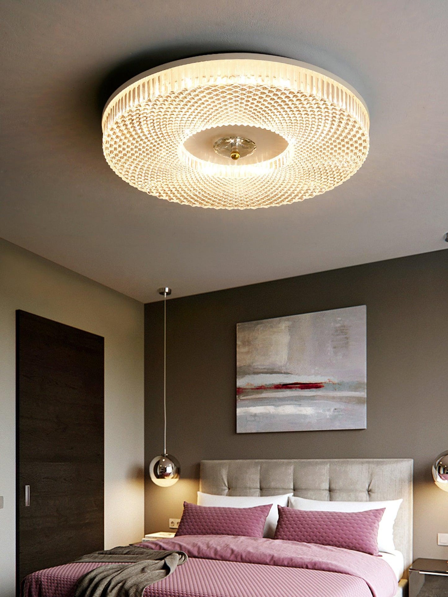 LED Flush Mount Ceiling Light | Dimmable Acrylic Diffuser for Modern Spaces 4