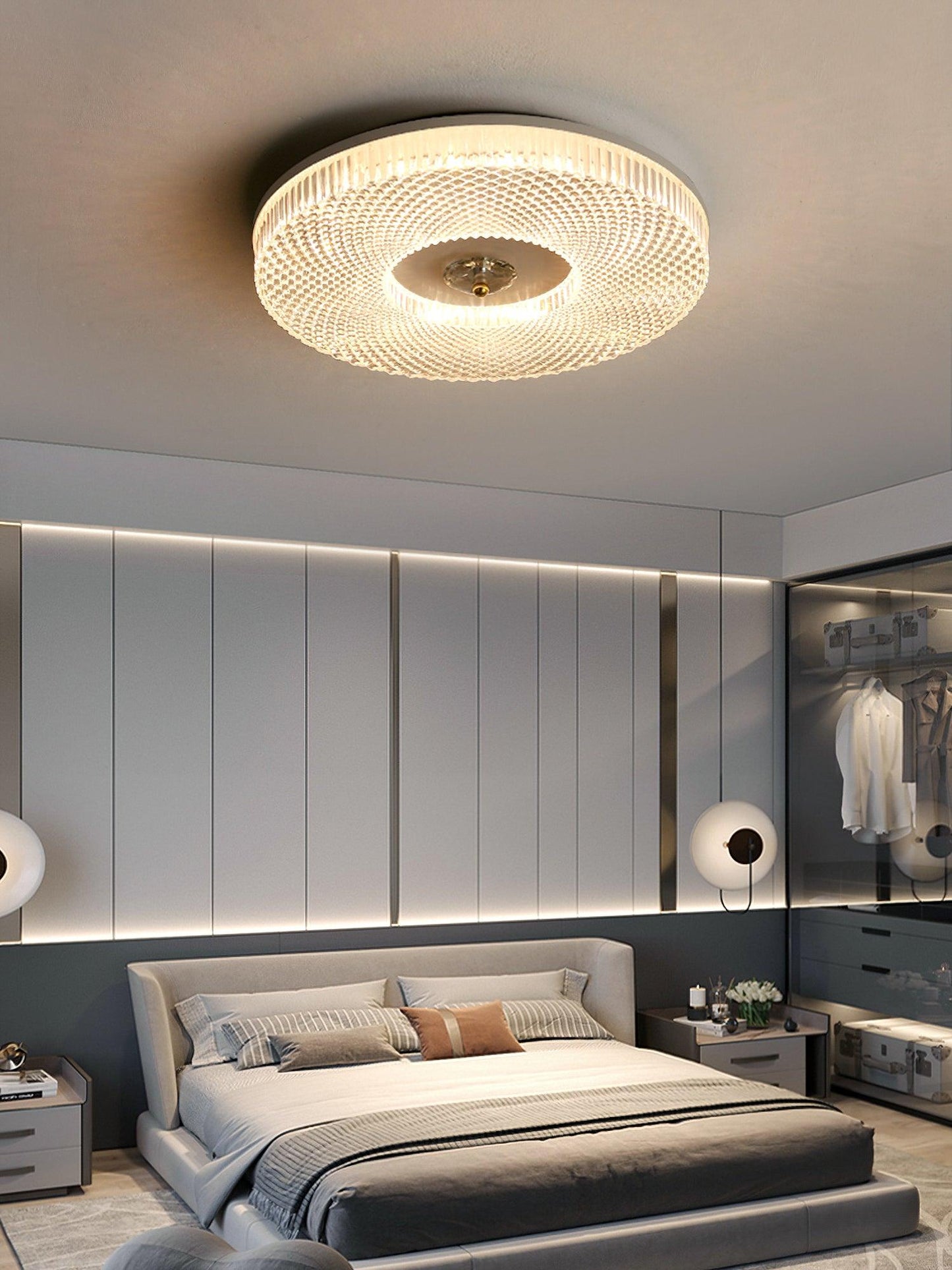 LED Flush Mount Ceiling Light | Dimmable Acrylic Diffuser for Modern Spaces 8