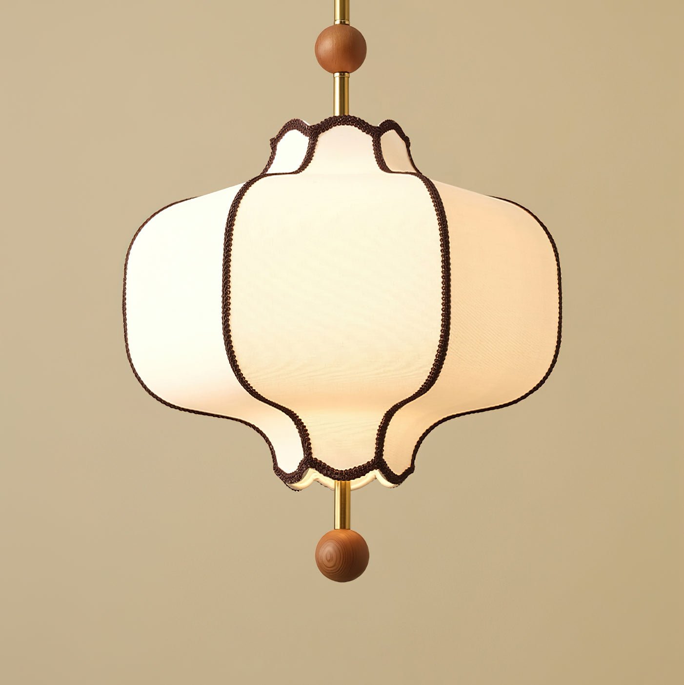 Lantern Pendant Light | Elegant Fabric Design for Warm Ambiance 8