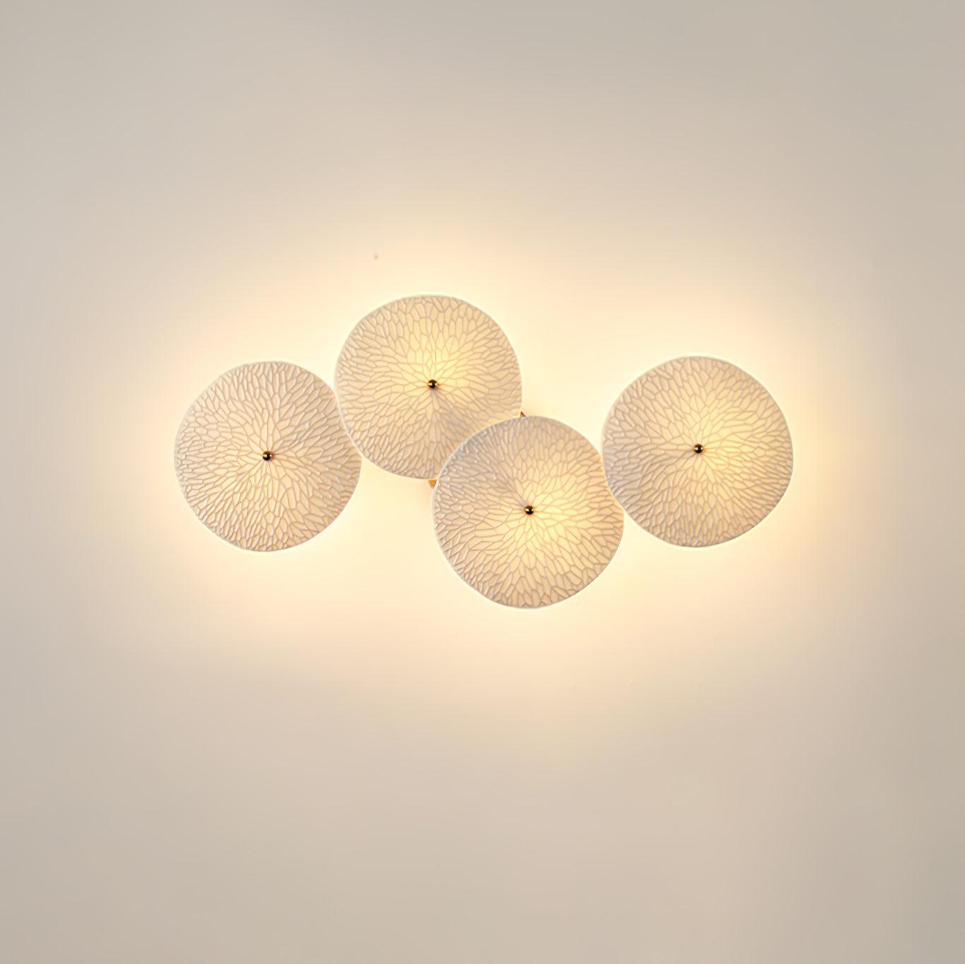 Lotus Petal Wall Sconce | Nature-Inspired Ceramic Design with Warm LED Light 1