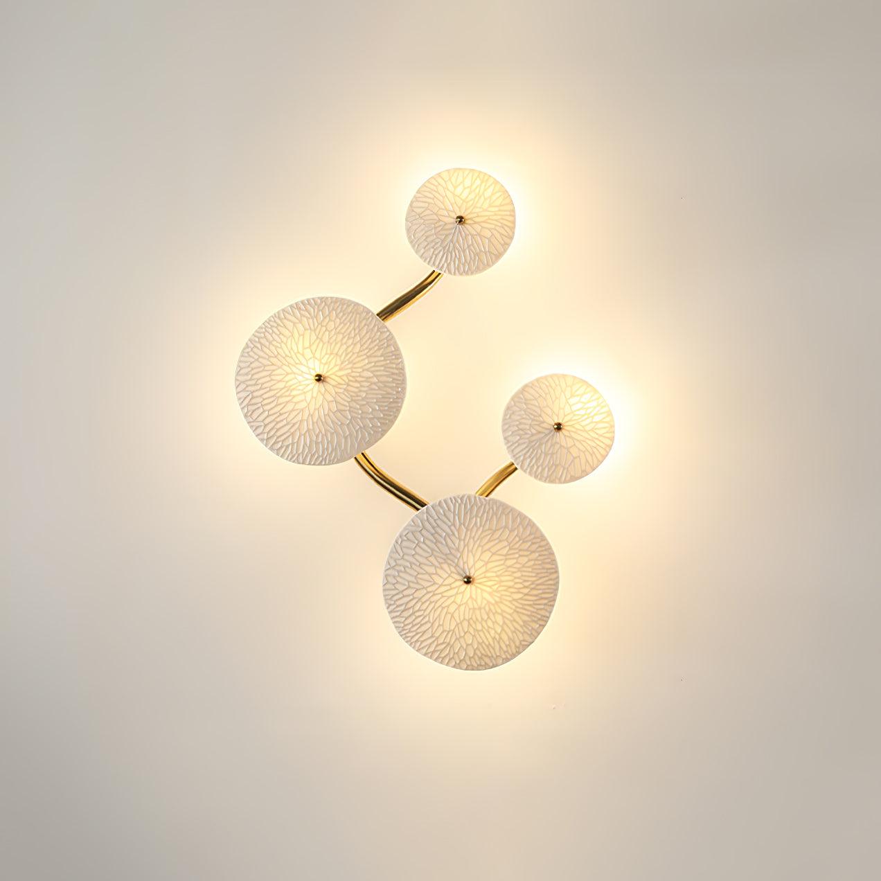 Lotus Petal Wall Sconce | Nature-Inspired Ceramic Design with Warm LED Light 14