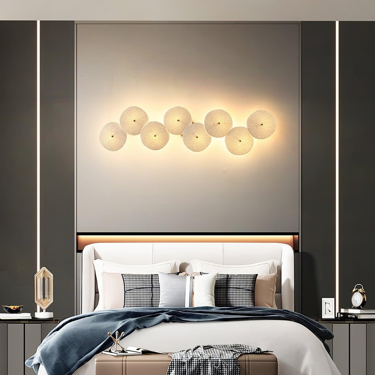 Lotus Petal Wall Sconce | Nature-Inspired Ceramic Design with Warm LED Light 9