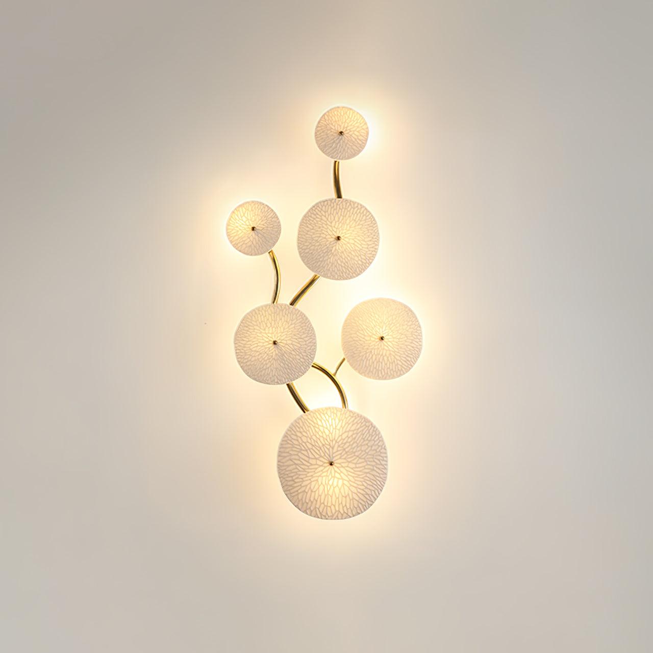 Lotus Petal Wall Sconce | Nature-Inspired Ceramic Design with Warm LED Light 10