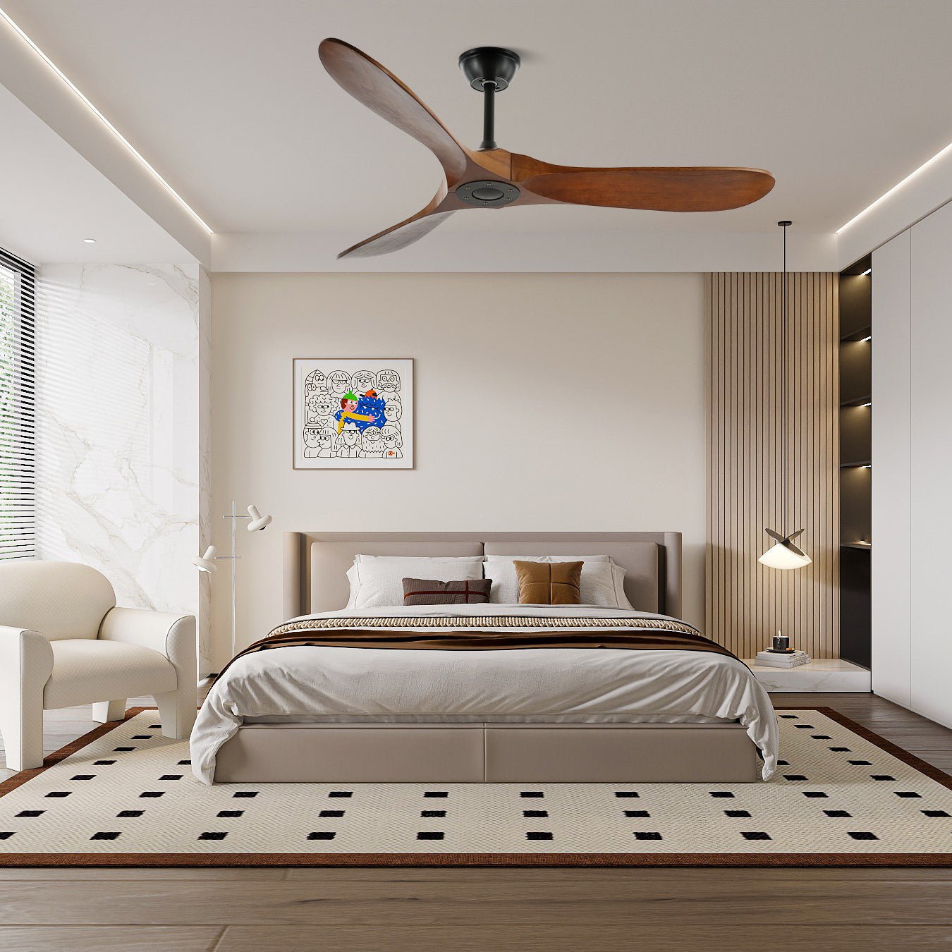 Low Profile Ceiling Fan | Efficient Airflow with Quiet Operation 3