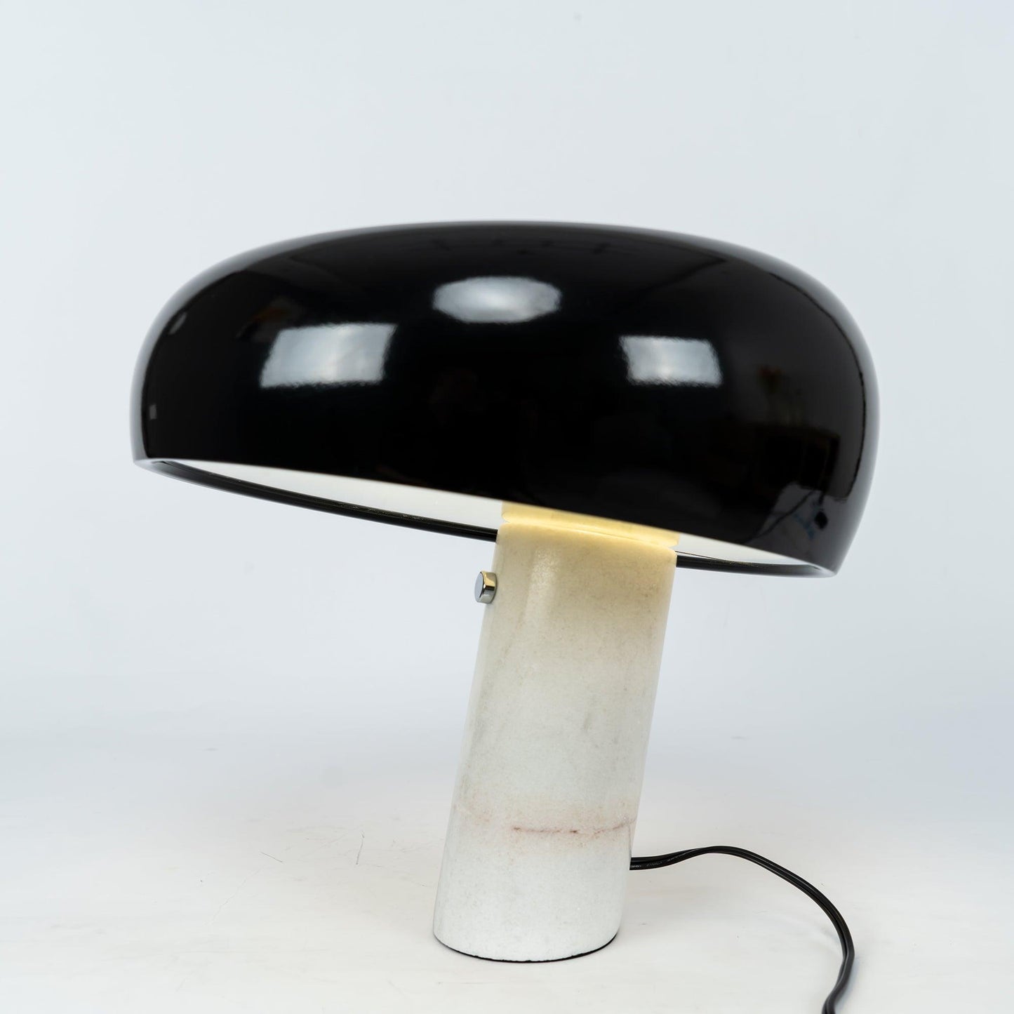 Marble Table Lamp | Elegant Carrara Base for Bedside or Desk 1