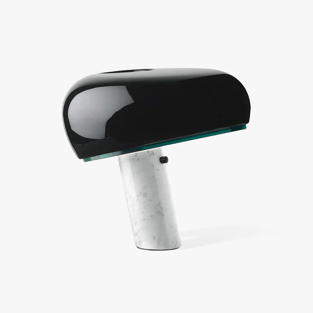 Marble Table Lamp | Elegant Carrara Base for Bedside or Desk 2