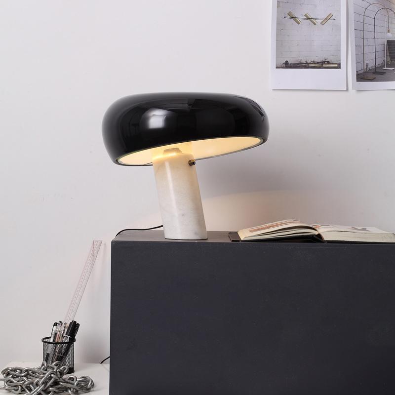 Marble Table Lamp | Elegant Carrara Base for Bedside or Desk 3