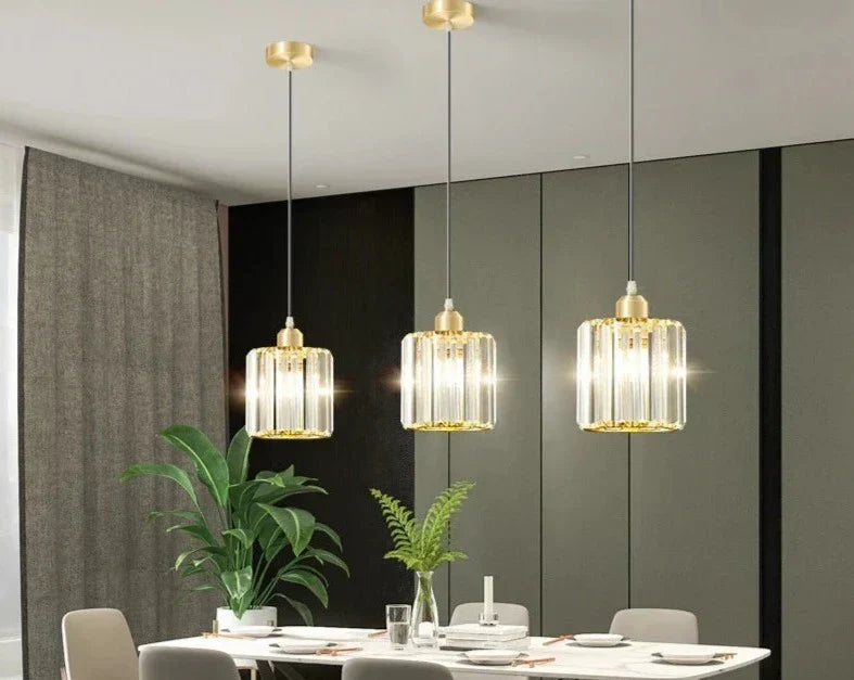 Minimalist Pendant Lamp | Elegant K9 Crystal Design for Stunning Illumination 9