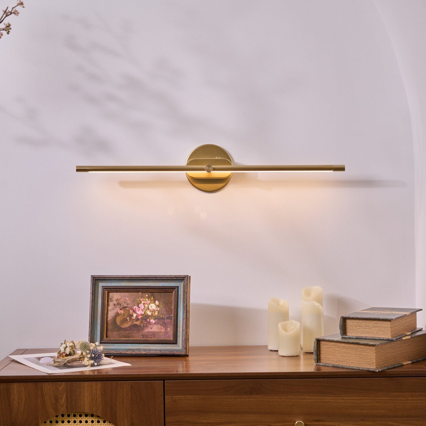 Minimalist Wall Sconce | Rechargeable Touch Sensor with LED Lighting 6