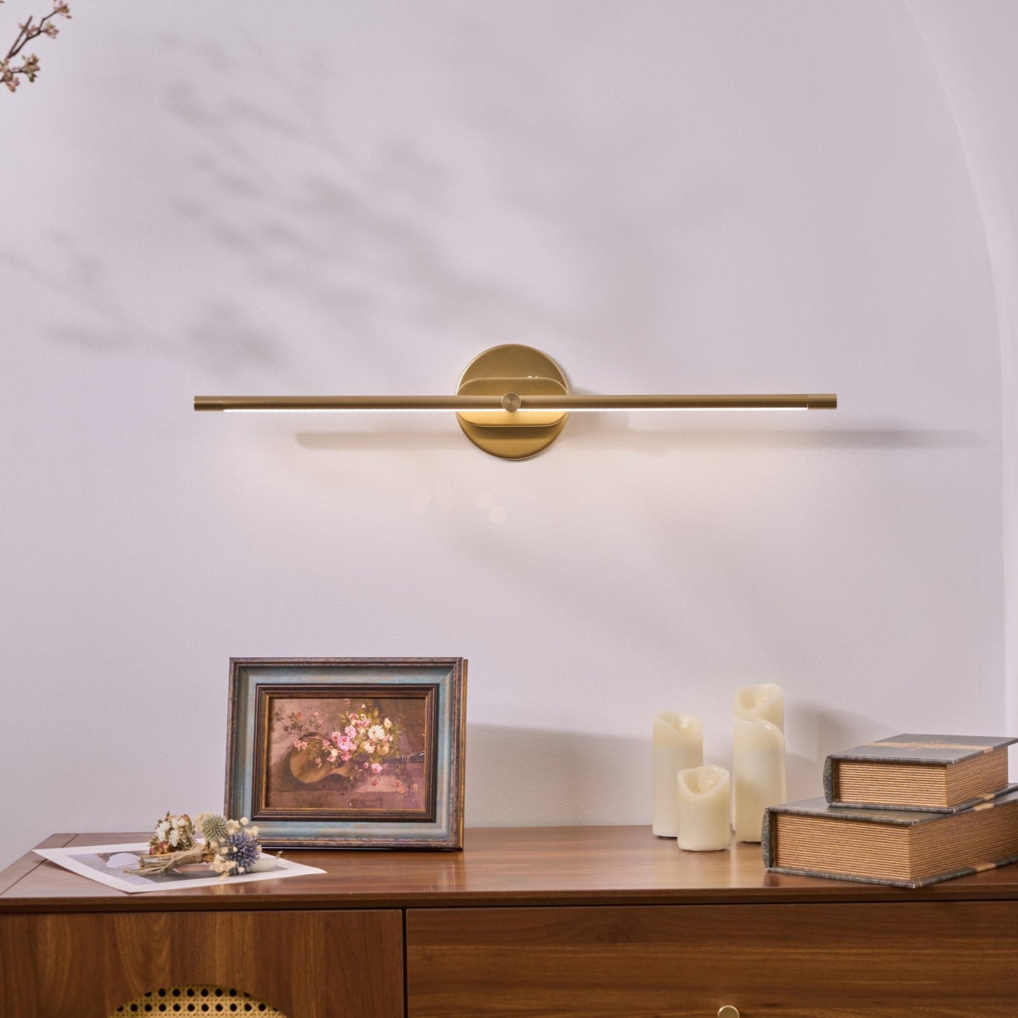 Minimalist Wall Sconce | Rechargeable Touch Sensor with LED Lighting 8
