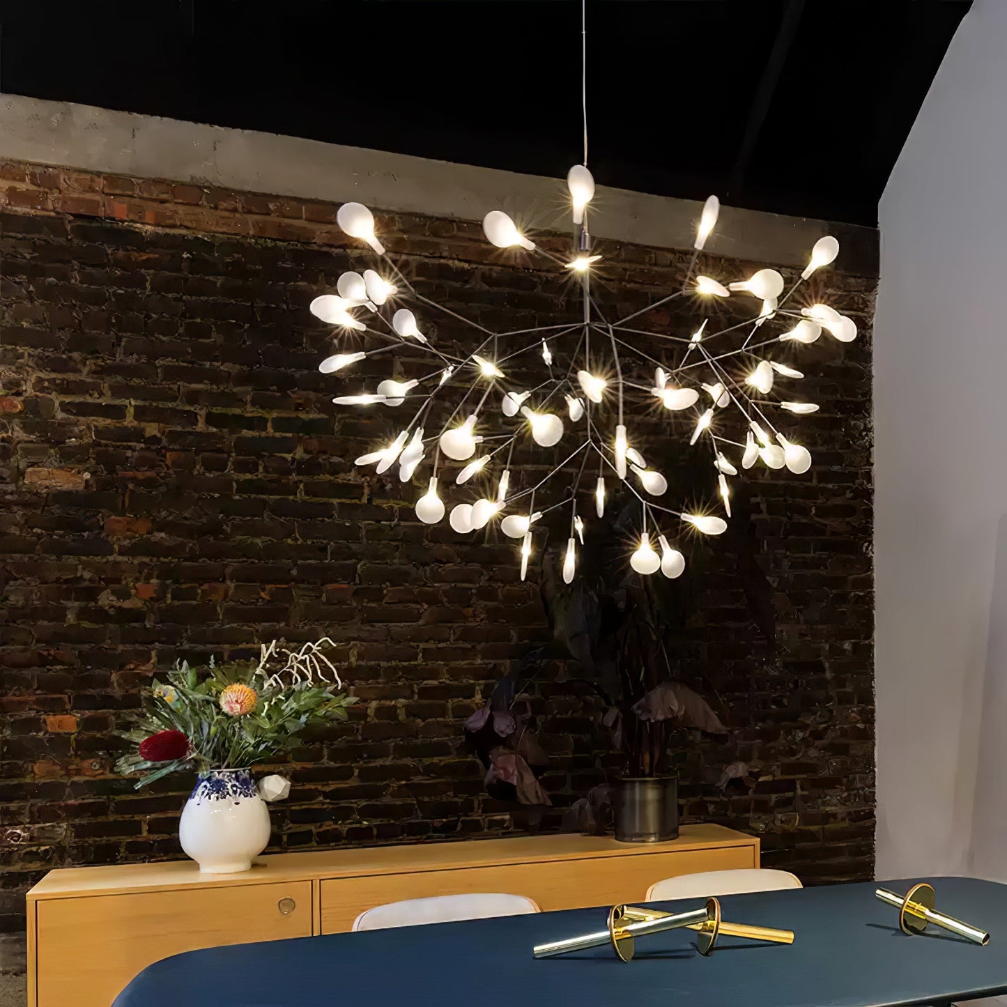 Modern Chandelier Light | Flower-Shaped Acrylic Design with Remote Control 4