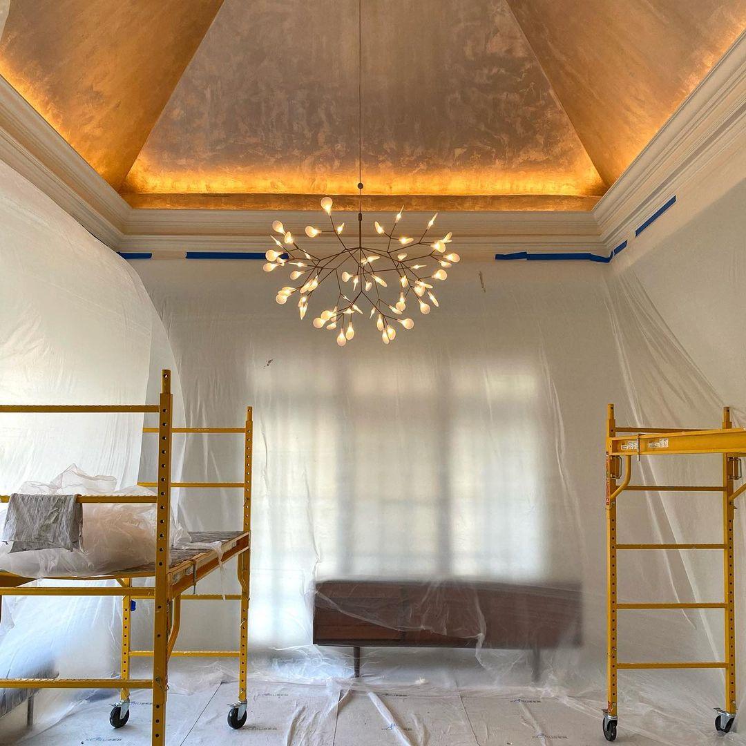 Modern Chandelier Light | Flower-Shaped Acrylic Design with Remote Control 7