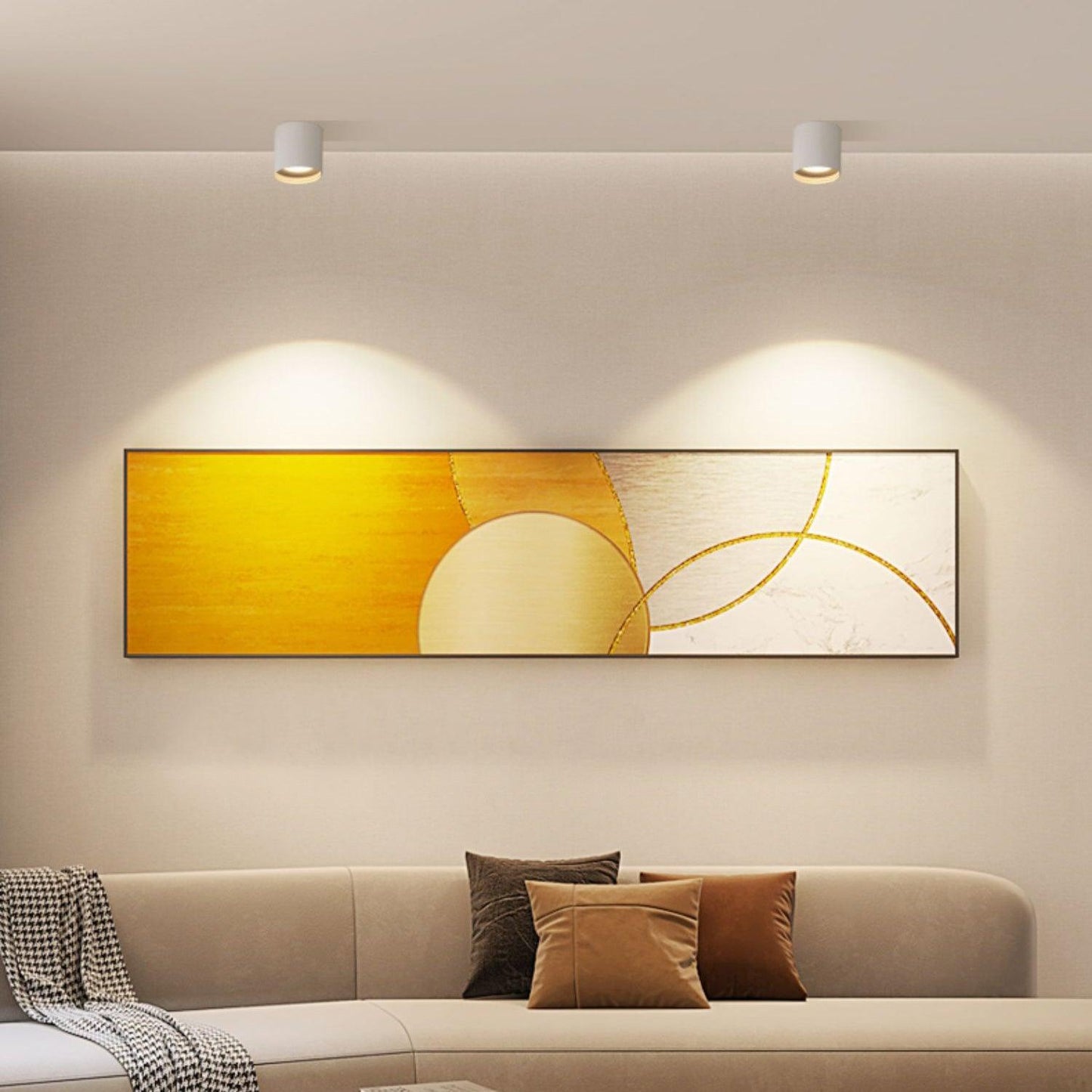 Flush Mount Ceiling Light | Modern Aluminum Design with LED Lens 2