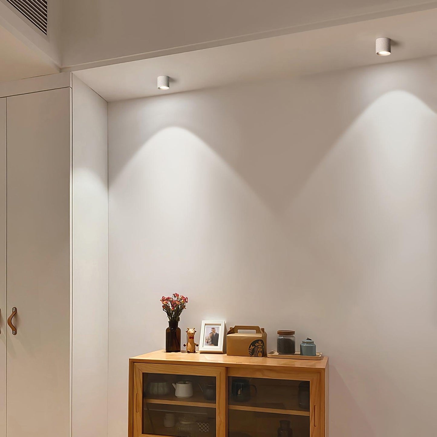 Flush Mount Ceiling Light | Modern Aluminum Design with LED Lens 4