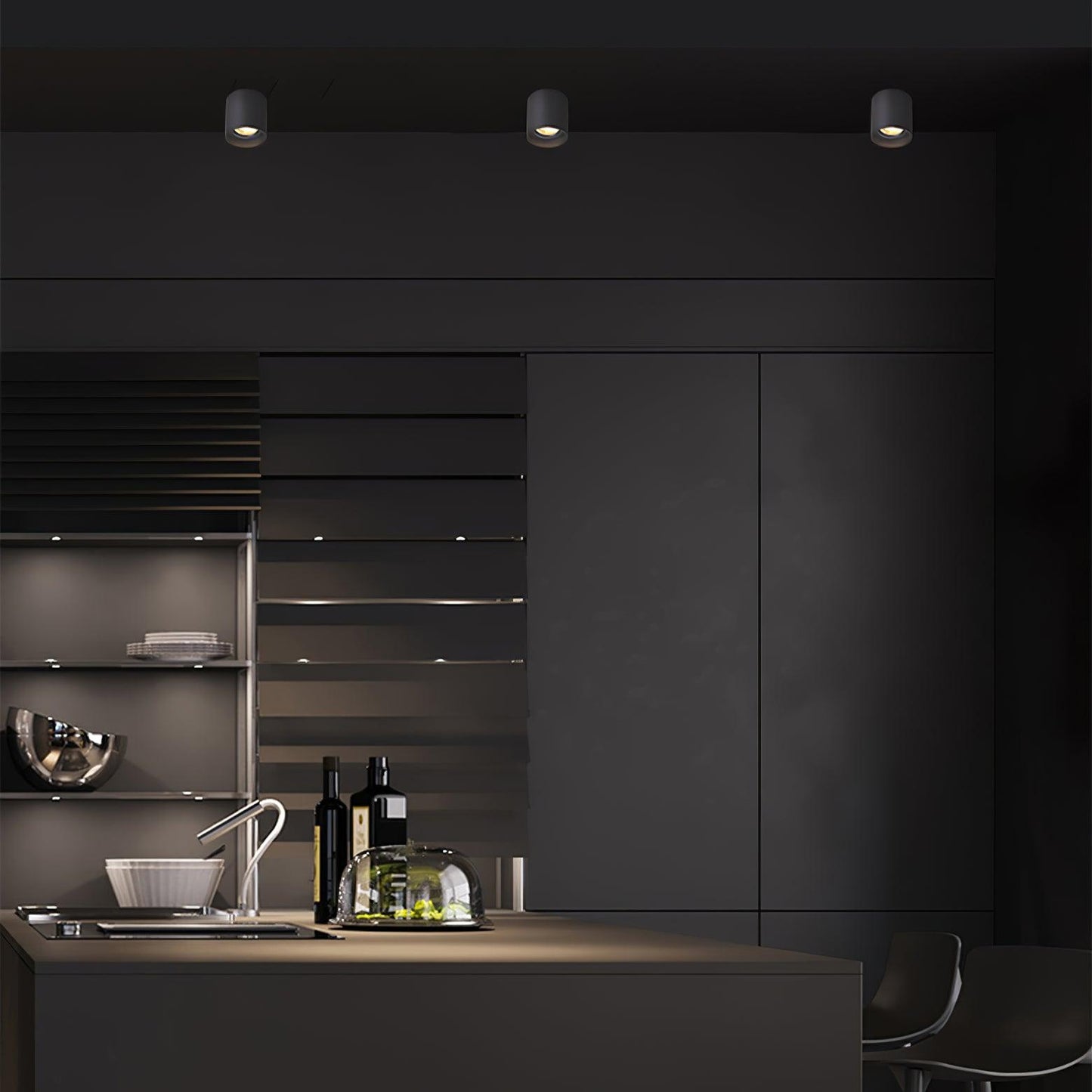 Flush Mount Ceiling Light | Modern Aluminum Design with LED Lens 6