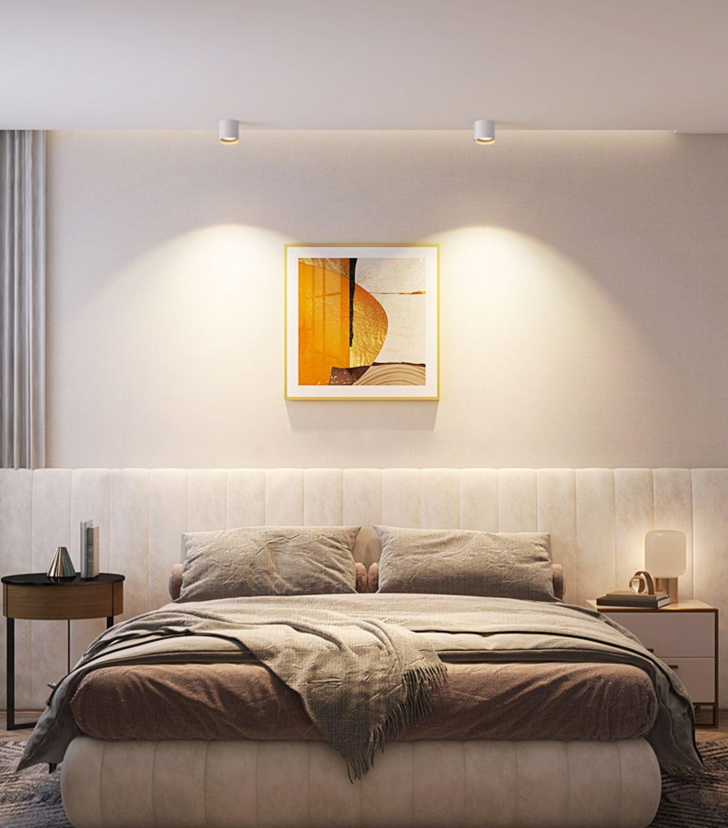 Flush Mount Ceiling Light | Modern Aluminum Design with LED Lens 8