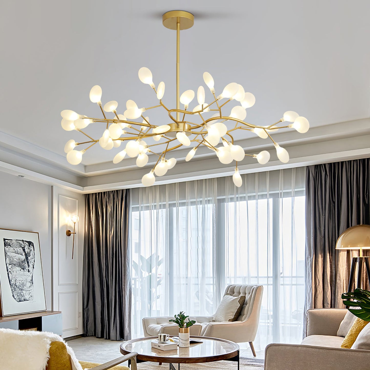 Modern LED Chandelier | Satellite Design for Elegant Interiors 6