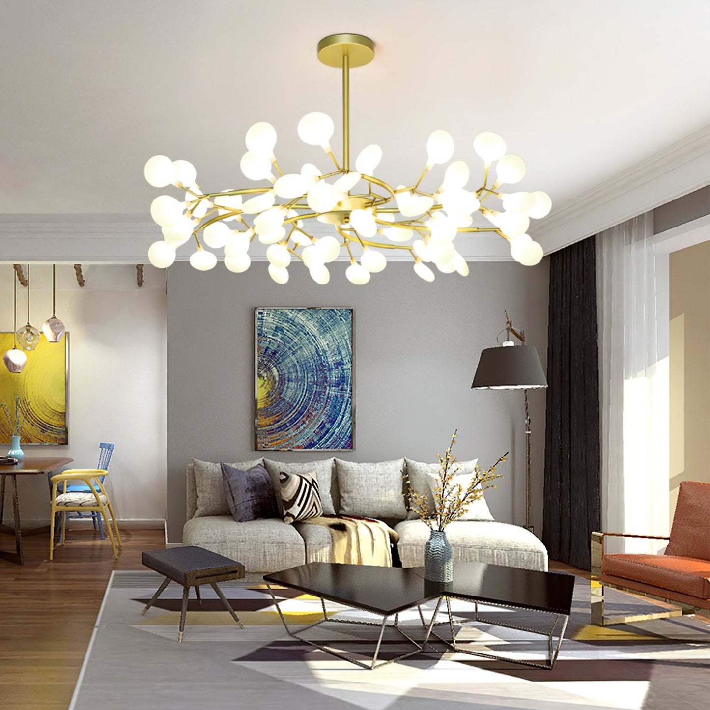 Modern LED Chandelier | Satellite Design for Elegant Interiors 7