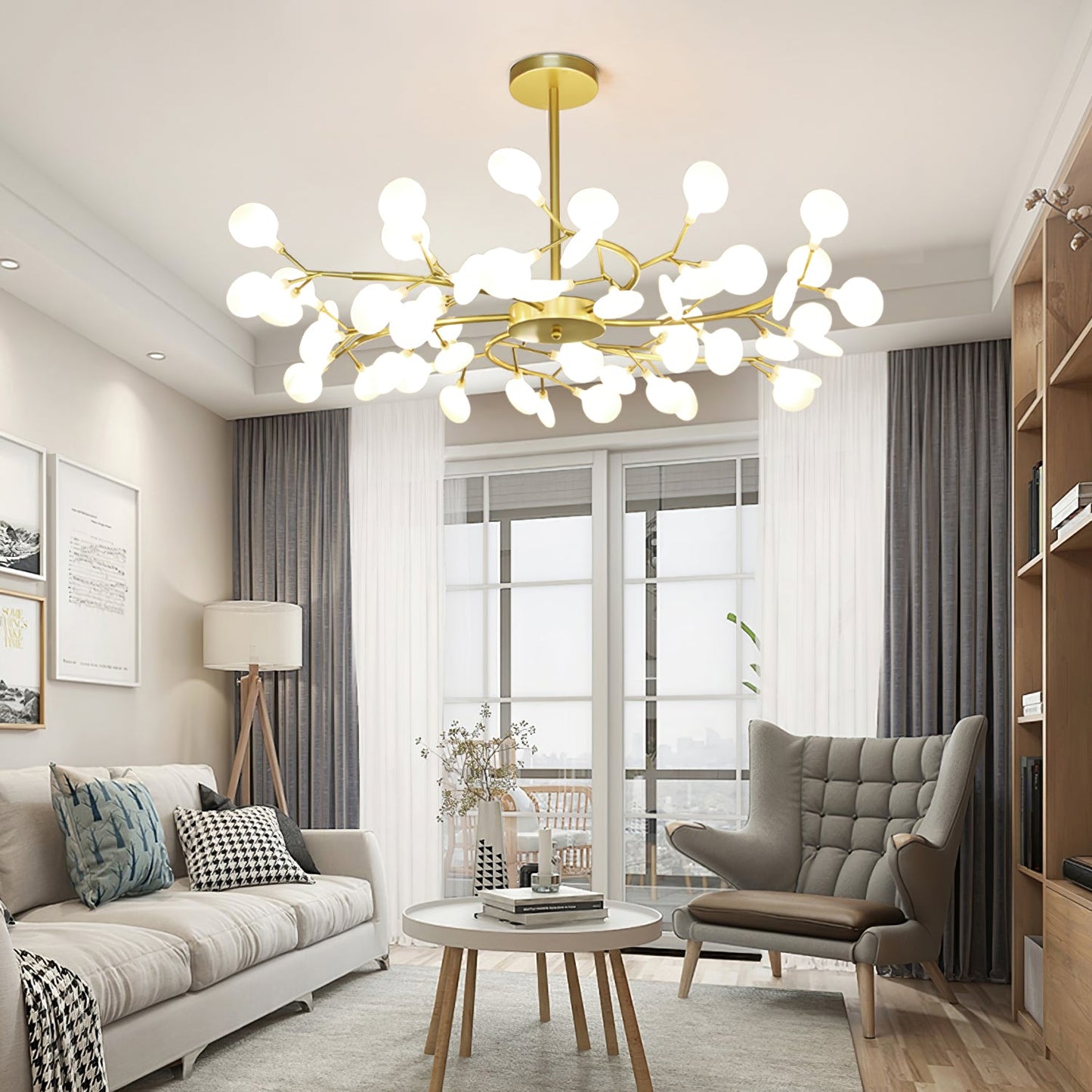 Modern LED Chandelier | Satellite Design for Elegant Interiors 8