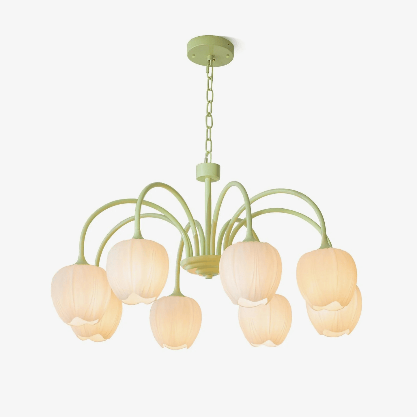 Modern Chandelier | Elegant White Glass Design for Stylish Interiors 2