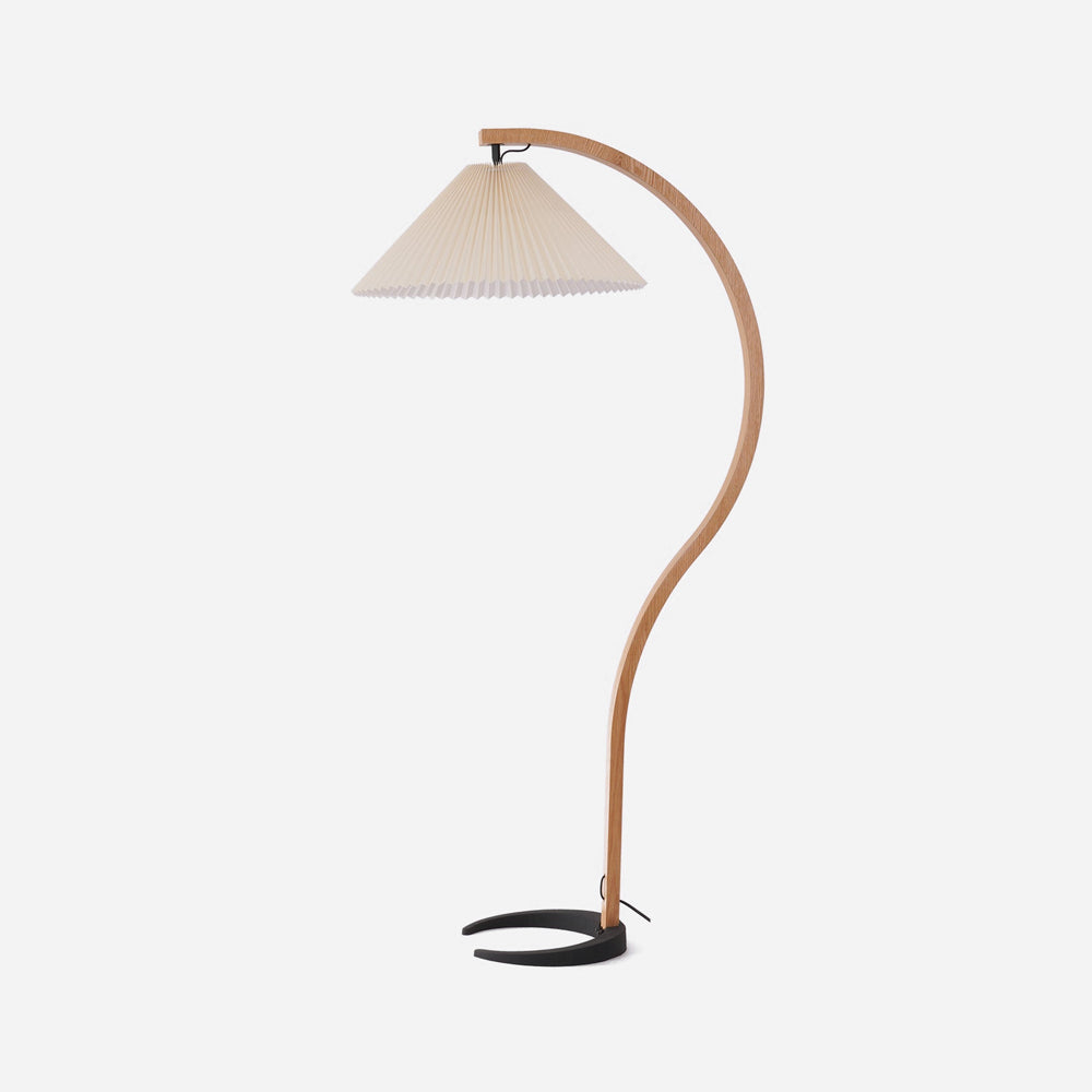 Scandinavian Floor Lamp | Unique Wood and Metal Design for Modern Spaces 10