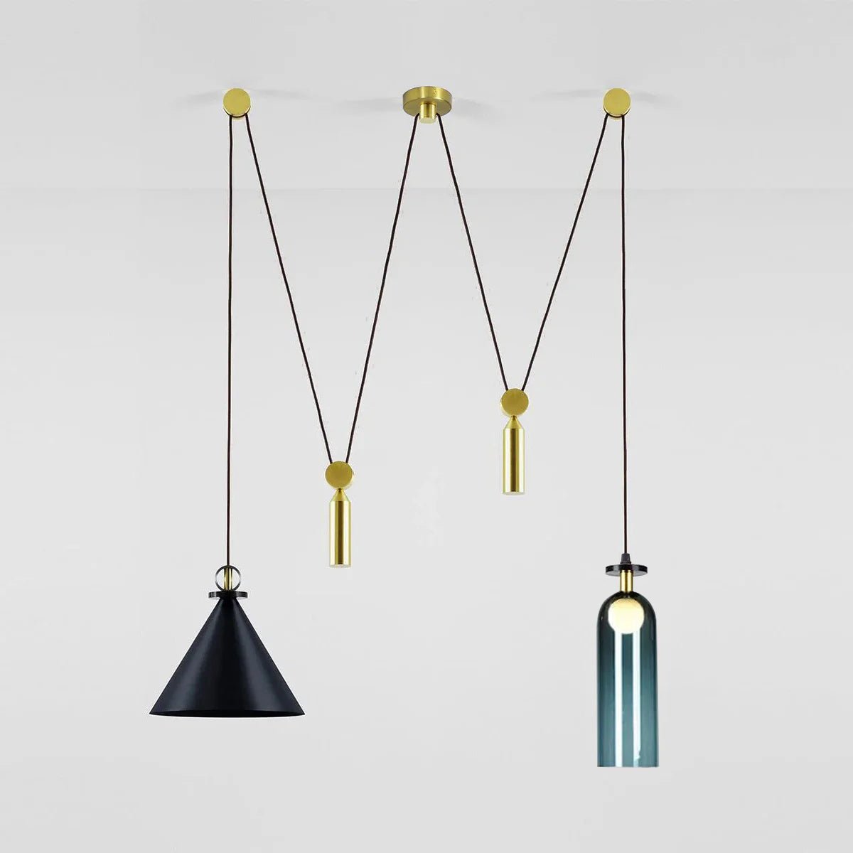 Modern Geometric Chandelier | Customizable Modular Design with Adjustable Height 14