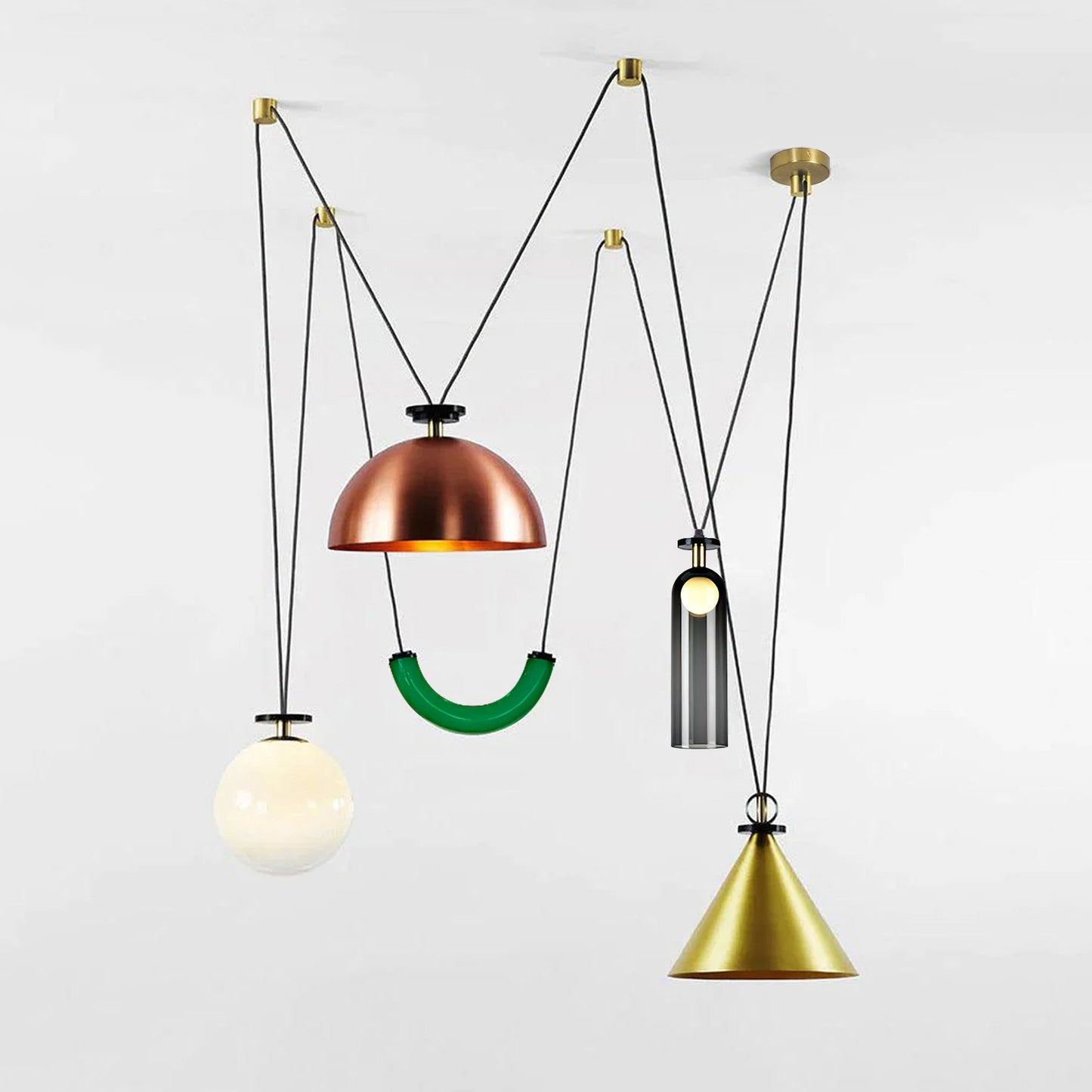 Modern Geometric Chandelier | Customizable Modular Design with Adjustable Height 19