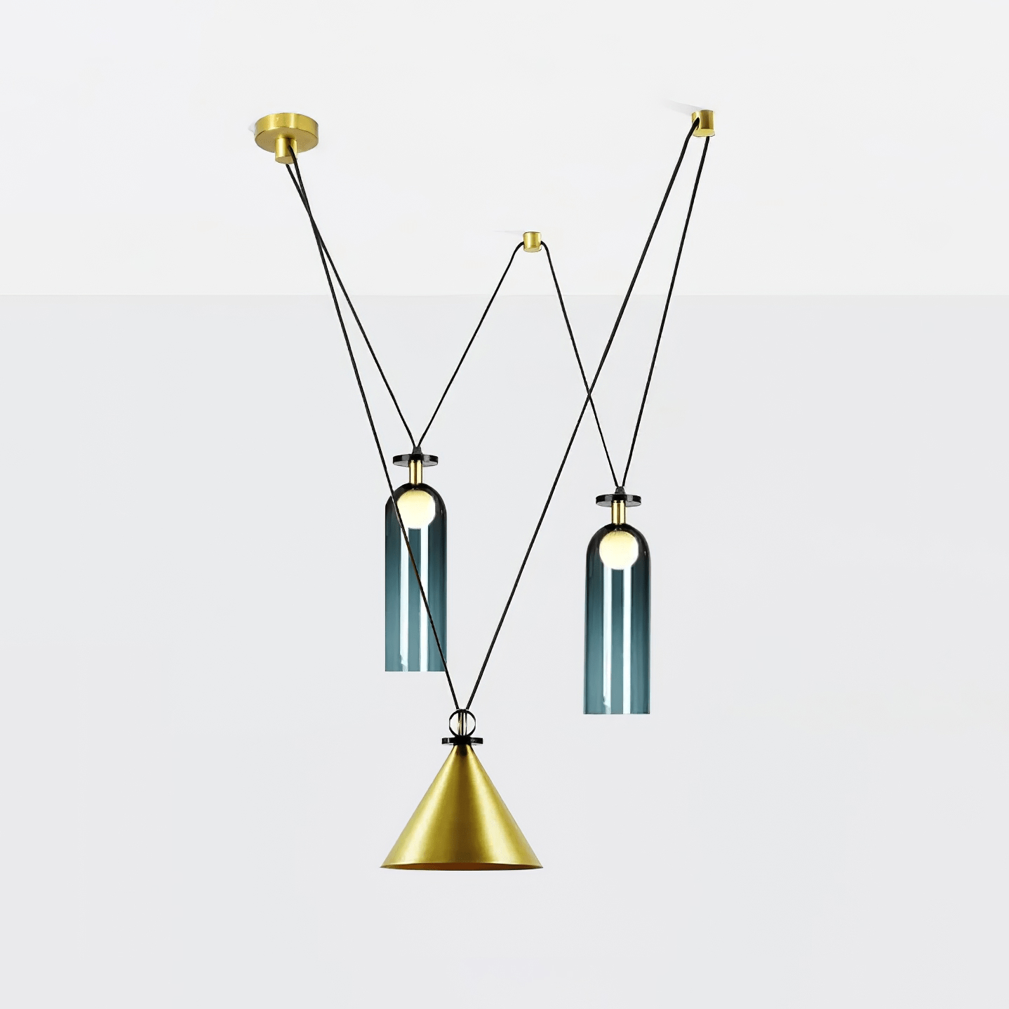 Modern Geometric Chandelier | Customizable Modular Design with Adjustable Height 20