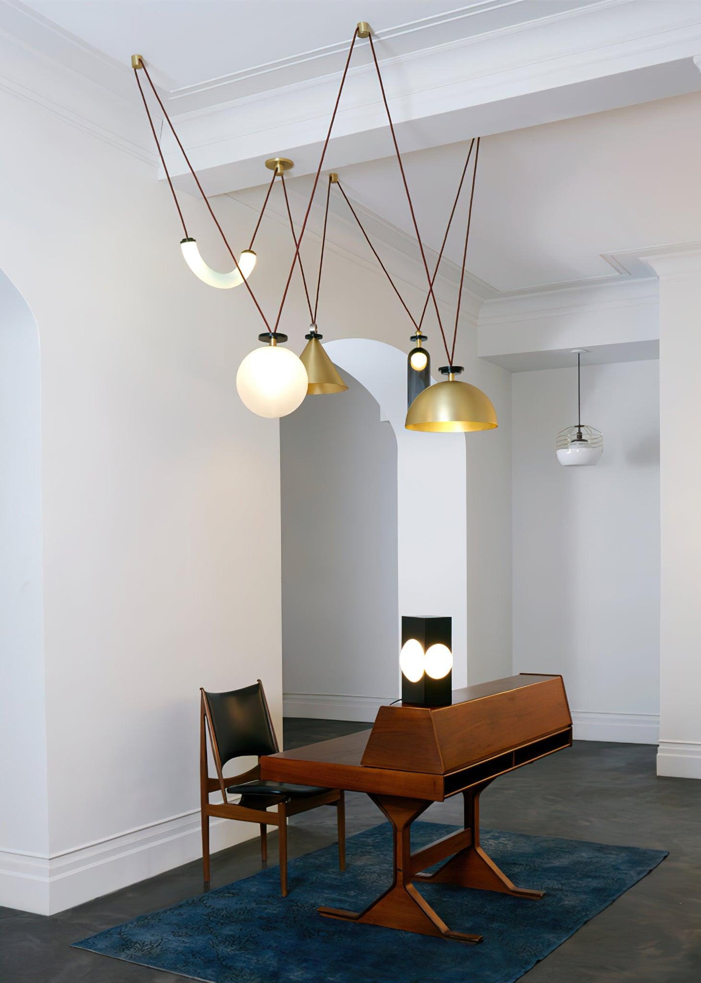 Modern Geometric Chandelier | Customizable Modular Design with Adjustable Height 4