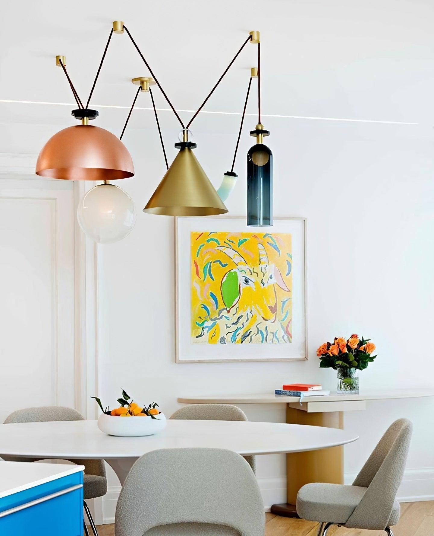 Modern Geometric Chandelier | Customizable Modular Design with Adjustable Height 6
