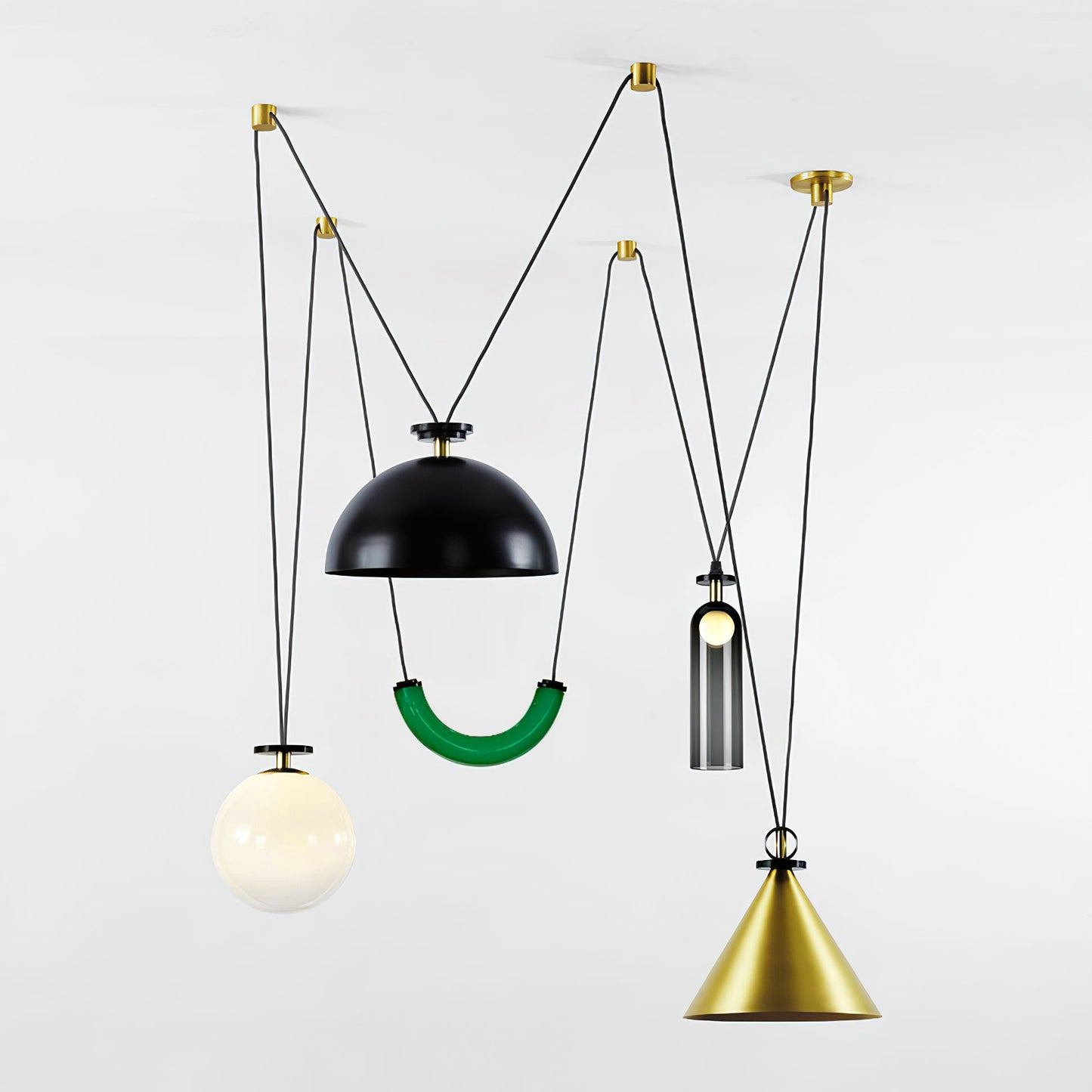 Modern Geometric Chandelier | Customizable Modular Design with Adjustable Height 10