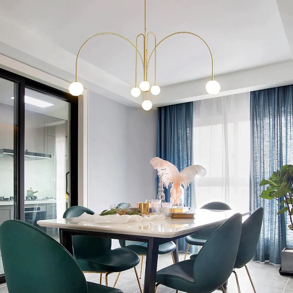 Modern Pendant Light | Elegant 6-Head LED Fixture for Contemporary Spaces 6