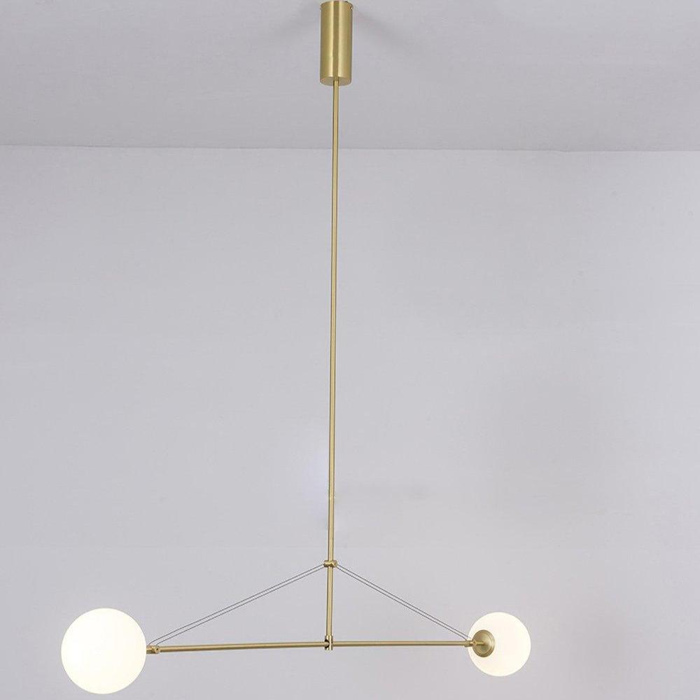 Modern Gold Chandelier | Minimalist Design with Adjustable Height 11