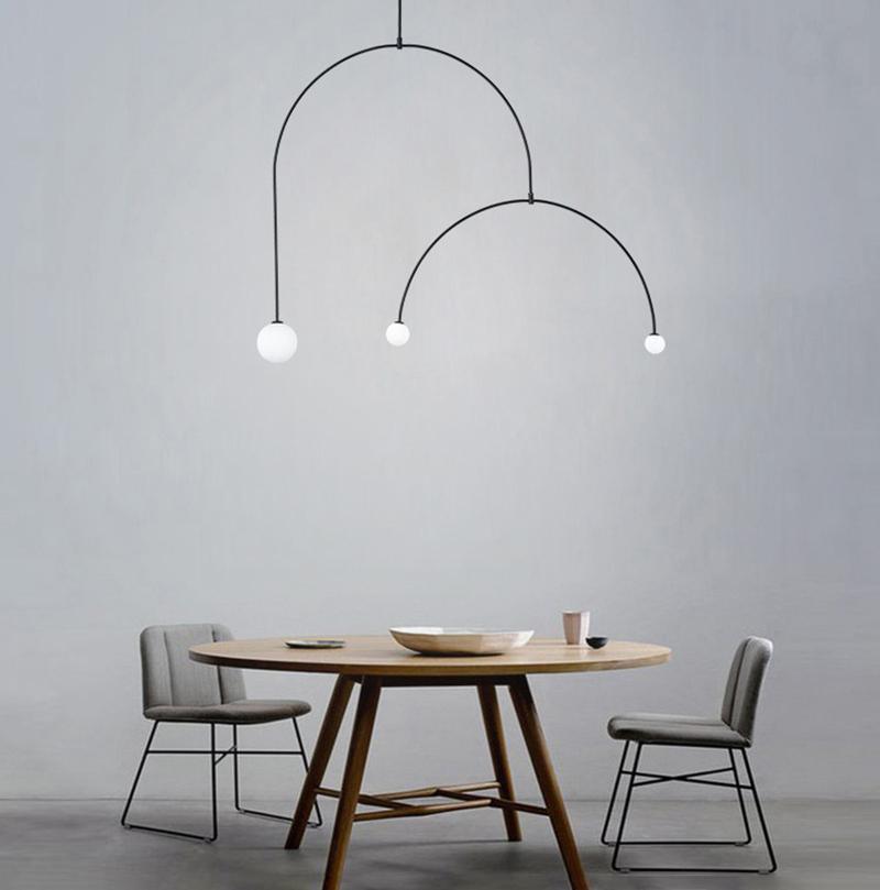 Modern Gold Chandelier | Minimalist Design with Adjustable Height 20