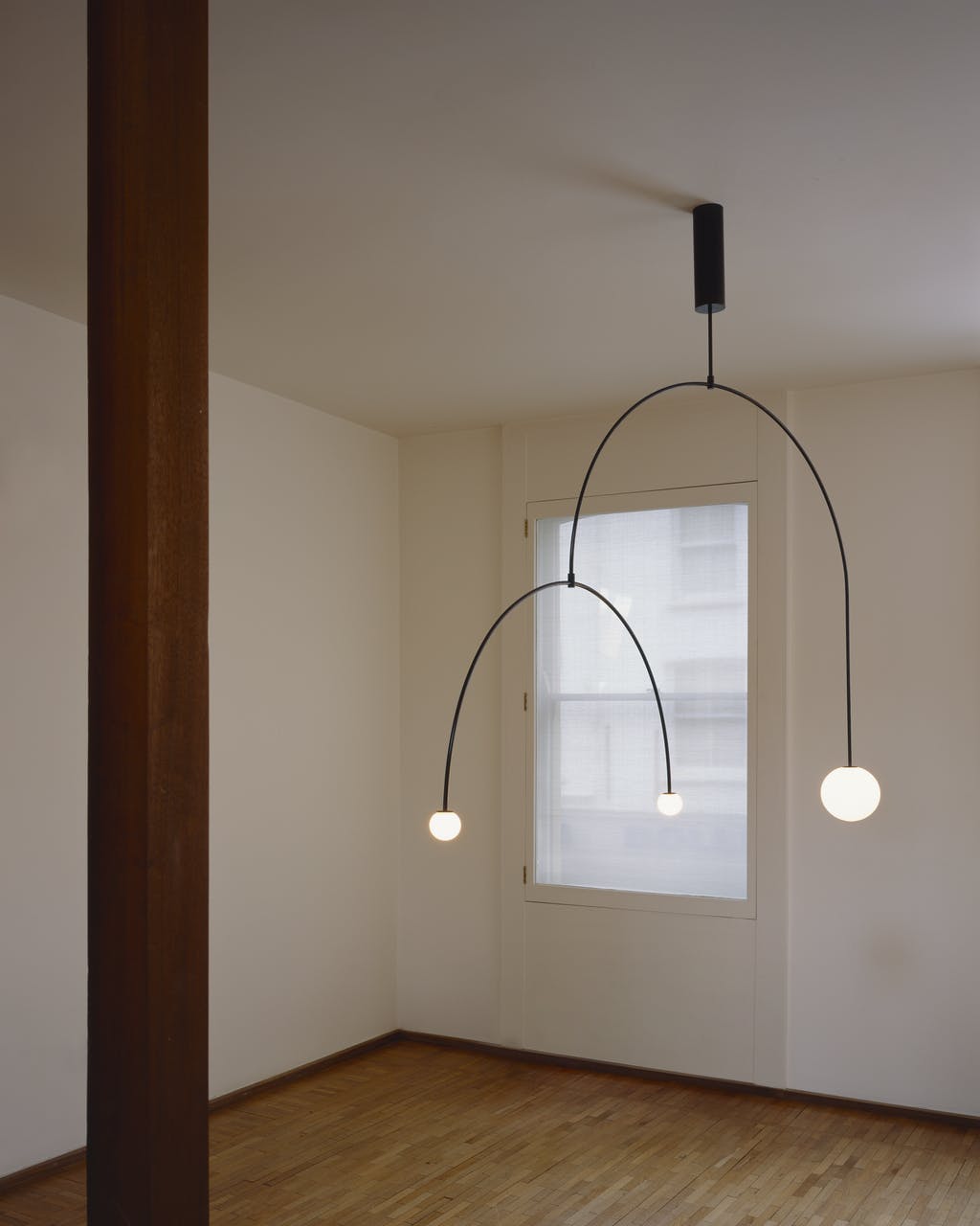 Modern Gold Chandelier | Minimalist Design with Adjustable Height 3